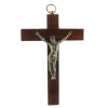 Palais du Rosaire Crucifix en bois de bubinga christ doré de 12,5 cm^ Crucifix Bois