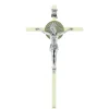 Palais du Rosaire Crucifix en résine avec un Christ en métal argenté 21cm^ Crucifix Métal