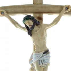 Palais du Rosaire Crucifix en résine 64x33 cm^ Crucifix Résine | Statue De Grande Taille