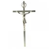 Palais du Rosaire Crucifix métal et Christ argenté 10 cm^ Crucifix Métal