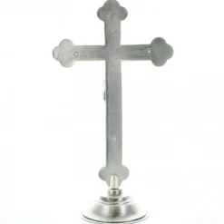 Palais du Rosaire Crucifix sur socle 4 évangéliste 26 cm^ Crucifix Métal