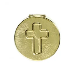 Palais du Rosaire Custode à Hostie dorée avec une croix^ Custode