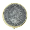Palais du Rosaire Custode à Hosties de Lourdes dorée 5,5 x 5,5cm^ Custode