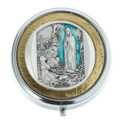 Palais du Rosaire Custode à hosties de Lourdes 5,5 x 5,5^ Custode