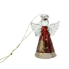 Palais du Rosaire Décoration de Sapin avec un Ange en verre rouge de Noel^ Décoration De Noël