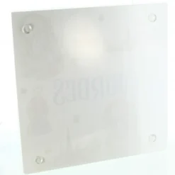 Palais du Rosaire Dessous de plat de Lourdes en verre trempé 20x20cm^ Vaisselle De Lourdes