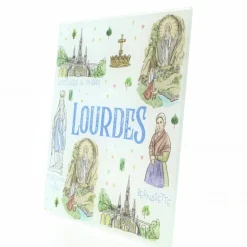 Palais du Rosaire Dessous de plat de Lourdes en verre trempé 20x20cm^ Vaisselle De Lourdes