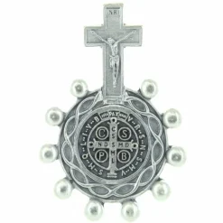 Palais du Rosaire Dizainier de Saint Benoît en métal^ Chapelet De Saint Benoît | Chapelet Dizainier