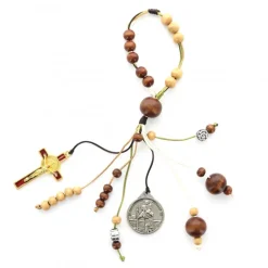 Palais du Rosaire Dizainier de Voiture Saint Christophe et Croix Saint Benoît^ Chapelet De Saint Benoît | Chapelet Dizainier