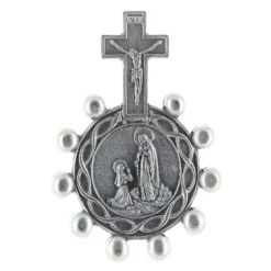 Palais du Rosaire Dizainier métal et Apparition de Lourdes et Saint Christophe^ Chapelet De Lourdes | Chapelet Dizainier