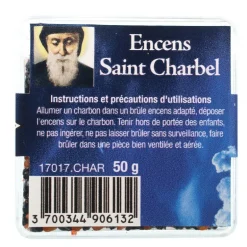 Palais du Rosaire Encens en grains de Saint Charbel de 50g^ Encens En Grains