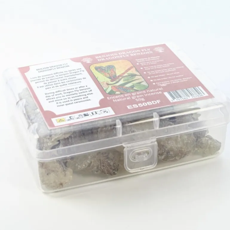 Palais du Rosaire Encens Naturel en Grains Benjoin Dragon Fly - Boîte 50g^ Encens En Grains
