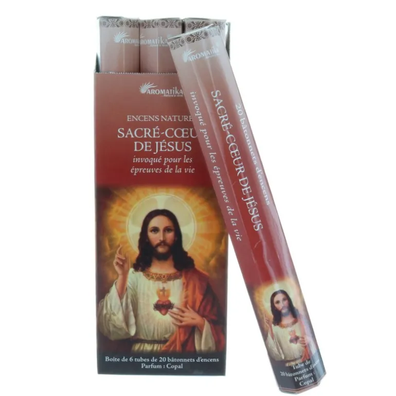 Palais du Rosaire Encens religieux du Sacré Coeur de Jésus 20 bâtonnets^ Encens En Bâtonnets