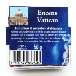 Palais du Rosaire Encens Religieux en grains du Vatican 50g^ Encens En Grains