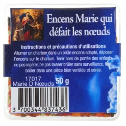Palais du Rosaire Encens religieux en grains de Marie qui défait les noeuds, 50g^ Encens En Grains