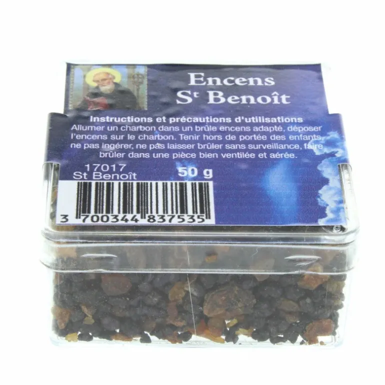 Palais du Rosaire Encens religieux en grains de Saint Benoît, 50g^ Encens En Grains