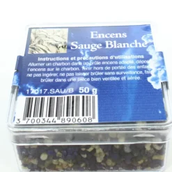 Palais du Rosaire Encens Religieux en grains à la Sauge Blanche 50g^ Encens En Grains