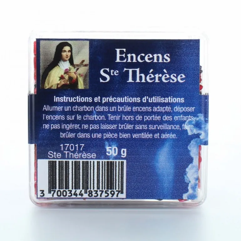 Palais du Rosaire Encens religieux en grains de Sainte Thérèse, 50g^ Encens En Grains