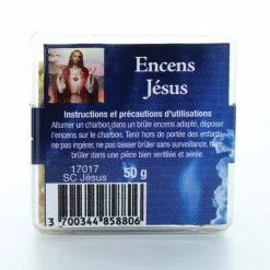 Palais du Rosaire Encens religieux en grains du Sacré Coeur de Jésus, 50g^ Encens En Grains