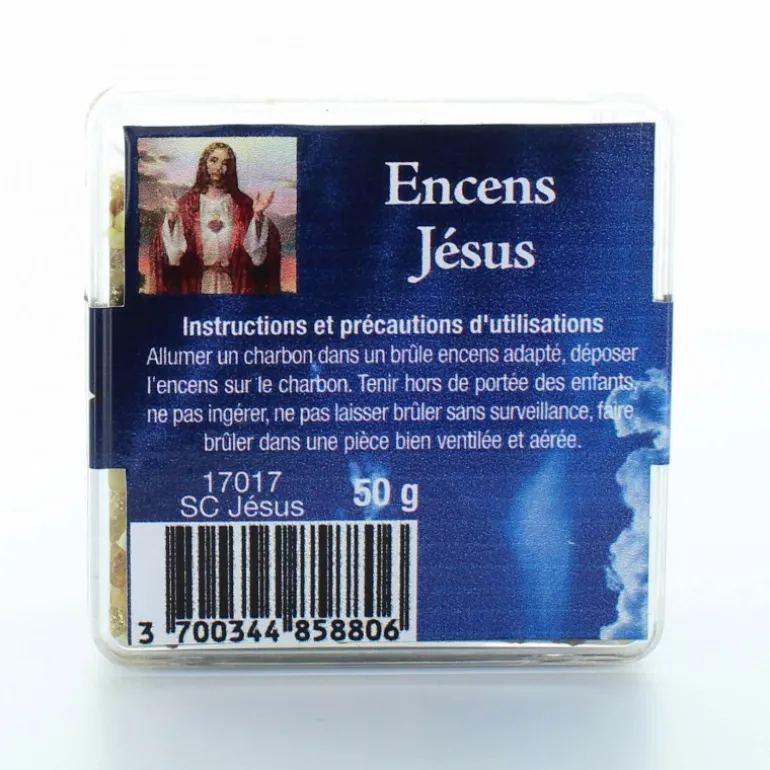 Palais du Rosaire Encens religieux en grains du Sacré Coeur de Jésus, 50g^ Encens En Grains