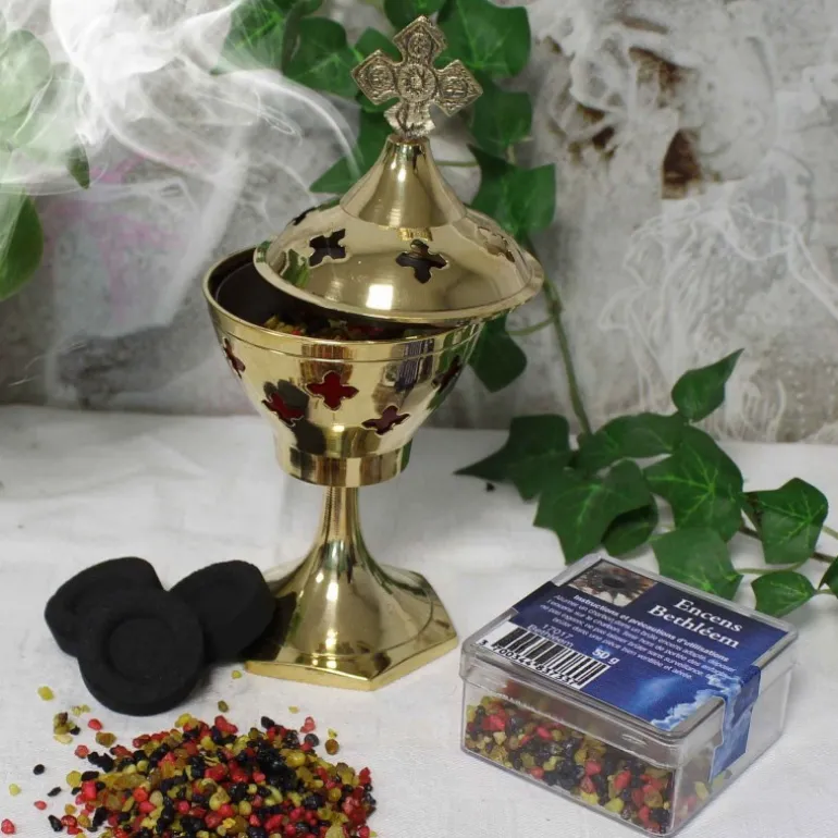 Palais du Rosaire Encens religieux en grains de Bethléem, 50g^ Encens En Grains