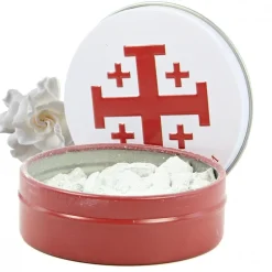 Palais du Rosaire Encens religieux fragrance Gardenia 30g en grains avec boîte métallique^ Encens En Grains