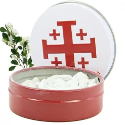 Palais du Rosaire Encens religieux fragrance Jasmin 30g en grains avec boîte métallique^ Encens En Grains