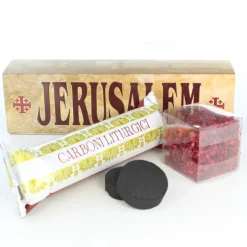 Palais du Rosaire Encens religieux fragrance rose 35g et 10 charbons^ Encens En Grains