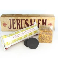 Palais du Rosaire Encens religieux fragrance Gardenia 35g et 10 charbons^ Encens En Grains