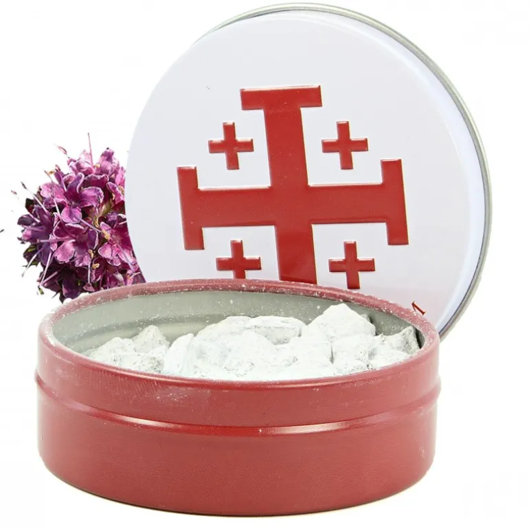 Palais du Rosaire Encens religieux fragrance Nard 30g en grains avec boîte métallique^ Encens En Grains