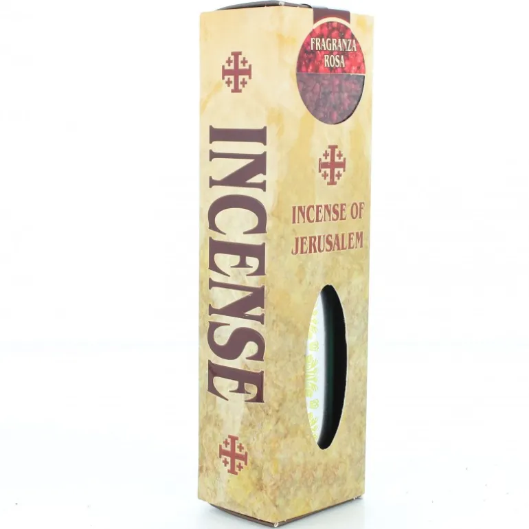 Palais du Rosaire Encens religieux fragrance rose 35g et 10 charbons^ Encens En Grains