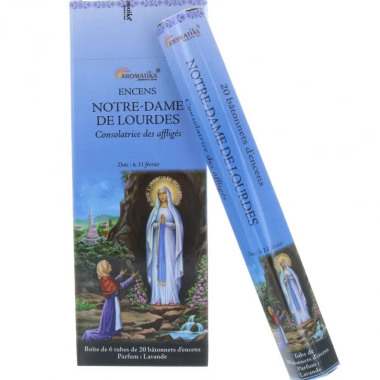 Palais du Rosaire Encens religieux Notre dame de Lourdes 20 bâtonnets^ Encens En Bâtonnets