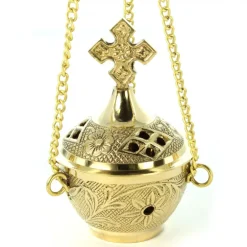 Palais du Rosaire Encensoir Liturgique avec chaîne de 10cm^ Encensoir
