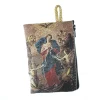 Palais du Rosaire Etui à Chapelet en fil doré 10x7 cm décoré de Marie qui défait les noeuds^ Porte-Monnaie | Etui À Chapelet