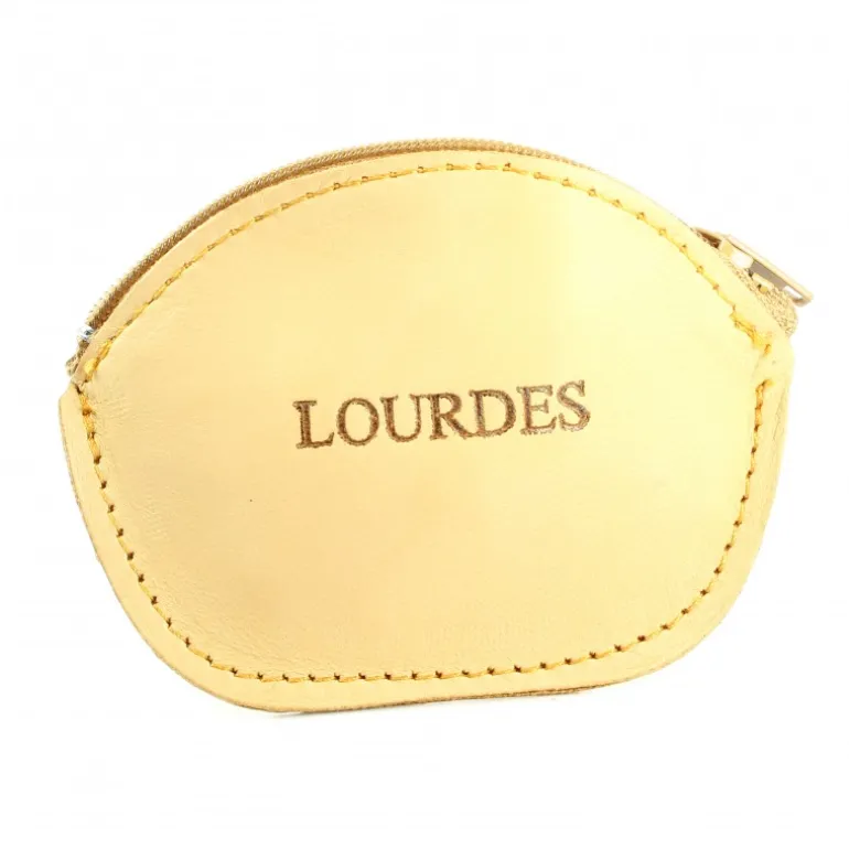 Palais du Rosaire Etui chapelet Porte-monnaie de Lourdes en cuir^ Porte-Monnaie | Etui À Chapelet