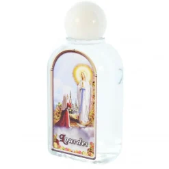 Palais du Rosaire Flacon rempli d'eau de Lourdes 75ml image Apparition^ Bouteille Eau De Lourdes