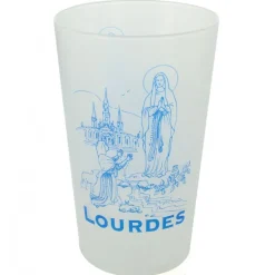 Palais du Rosaire Gobelet en plastique décoré de l'Apparition de Lourdes^ Gobelet De Lourdes