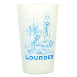 Palais du Rosaire Gobelet en plastique décoré de l'Apparition de Lourdes^ Gobelet De Lourdes