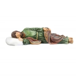 Palais du Rosaire Grande Statue de Saint Joseph endormi en résine 57cm^ Statue De Saint Joseph