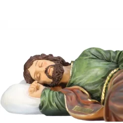 Palais du Rosaire Grande Statue de Saint Joseph endormi en résine 57cm^ Statue De Saint Joseph