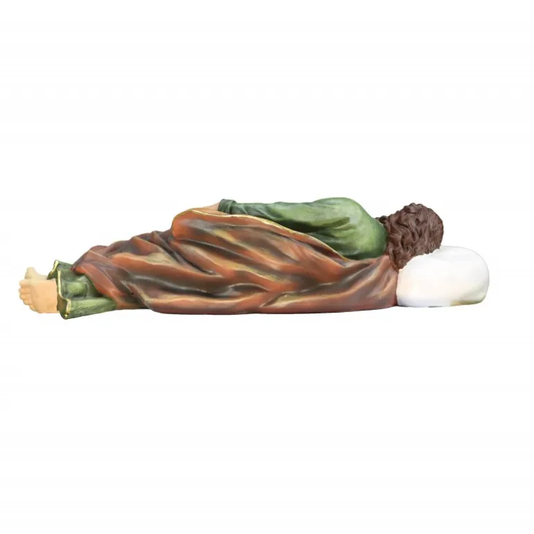 Palais du Rosaire Grande Statue de Saint Joseph endormi en résine 57cm^ Statue De Saint Joseph