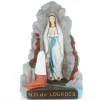 Palais du Rosaire Grotte décorée en résine 35 cm^ Statue De Notre Dame De Lourdes