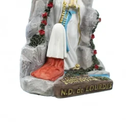 Palais du Rosaire Grotte de l'Apparition en couleur de 11cm^ Statue De Notre Dame De Lourdes