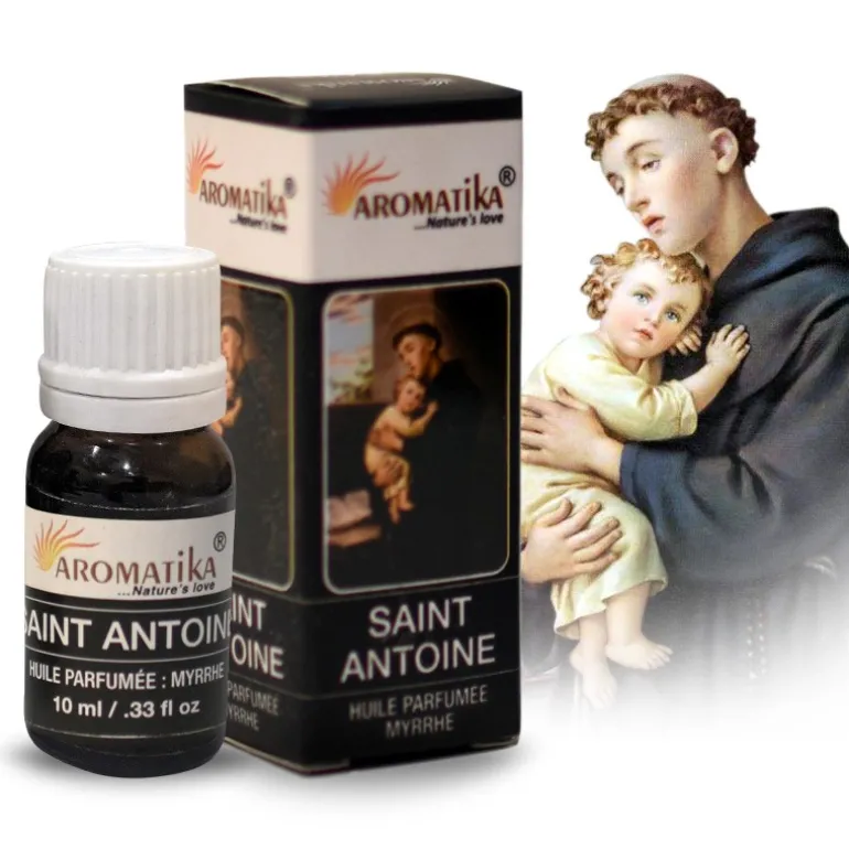 Palais du Rosaire Huile essentielle religieuse Saint Antoine au parfum de myrrhe 10ml^ Huile Religieuse
