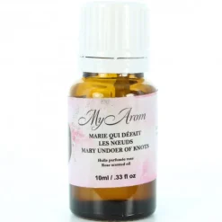 Palais du Rosaire Huile essentielle religieuse Marie qui défait les noeuds parfum rose 10ml^ Huile Religieuse