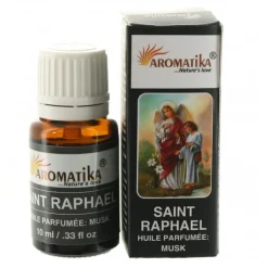 Palais du Rosaire Huile essentielle religieuse Saint Raphaël parfumée au musc de 10ml^ Huile Religieuse
