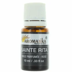 Palais du Rosaire Huile essentielle religieuse Sainte Rita parfum rose 10ml^ Huile Religieuse