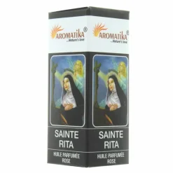 Palais du Rosaire Huile essentielle religieuse Sainte Rita parfum rose 10ml^ Huile Religieuse