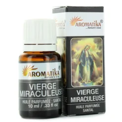 Palais du Rosaire Huile essentielle religieuse Vierge Miraculeuse parfumée au Santal 10ml^ Huile Religieuse