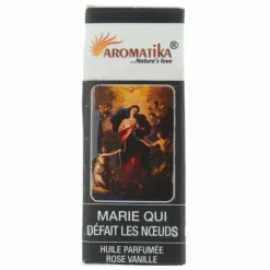 Palais du Rosaire Huile essentielle religieuse Marie qui défait les noeuds, à la rose vanillée 10ml^ Huile Religieuse